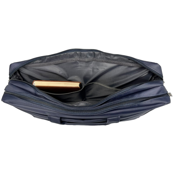 Компактная сумка через плечо на три отделения, цвет синий Компактная сумка через плечо на три отделения, цвет синий