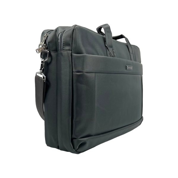 Сумка для ноутбука на три отделения, застежка на молнии, серая Сумка для ноутбука на три отделения, застежка на молнии, серая