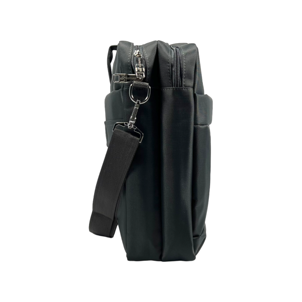 Сумка для ноутбука на три отделения, застежка на молнии, серая Сумка для ноутбука на три отделения, застежка на молнии, серая