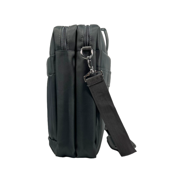 Сумка для ноутбука на три отделения, застежка на молнии, серая Сумка для ноутбука на три отделения, застежка на молнии, серая