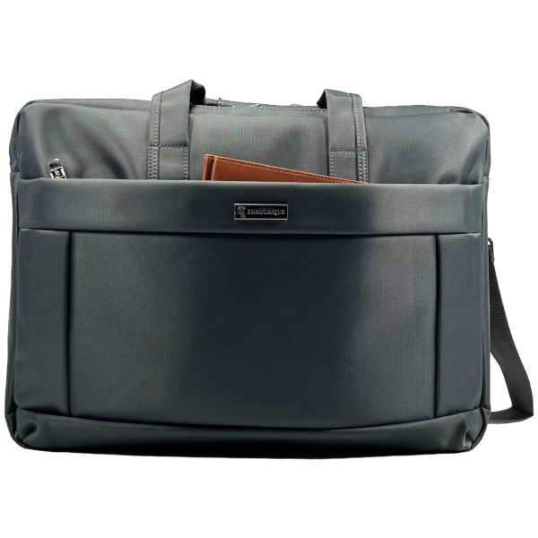 Сумка для ноутбука на три отделения, застежка на молнии, серая Сумка для ноутбука на три отделения, застежка на молнии, серая