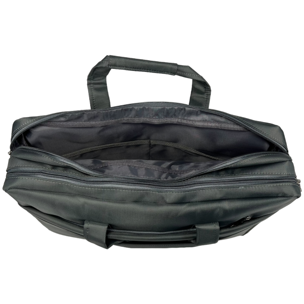 Сумка для ноутбука на три отделения, застежка на молнии, серая Сумка для ноутбука на три отделения, застежка на молнии, серая