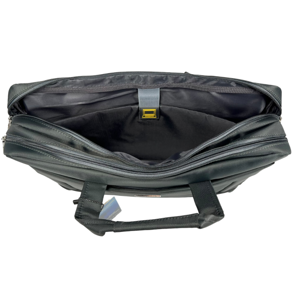 Сумка для ноутбука на три отделения, застежка на молнии, серая Сумка для ноутбука на три отделения, застежка на молнии, серая