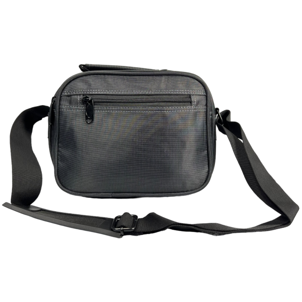 Сумка через плечо, оснащена молнией и липучкой, ручки для переноса, 4 отделения, черная Сумка через плечо, оснащена молнией и липучкой, ручки для переноса, 4 отделения, черная