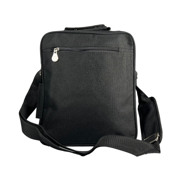 Сумка через плечо на 6 отделений, 12 л, текстиль, ручки для переноса, черная Сумка через плечо на 6 отделений, 12 л, текстиль, ручки для переноса, черная