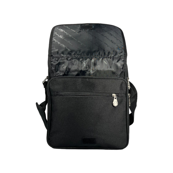 Сумка через плечо на 6 отделений, 12 л, текстиль, ручки для переноса, черная Сумка через плечо на 6 отделений, 12 л, текстиль, ручки для переноса, черная