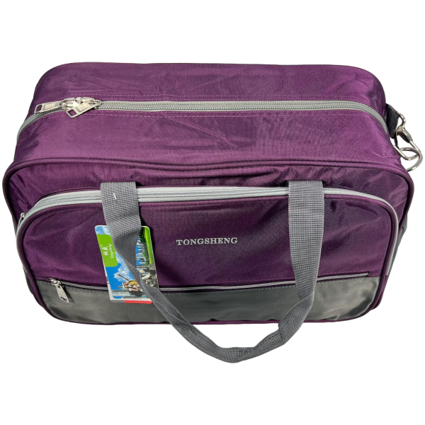 Дорожная сумка на три отделения, 36 л, фиолетовая Дорожная сумка на три отделения, 36 л, фиолетовая