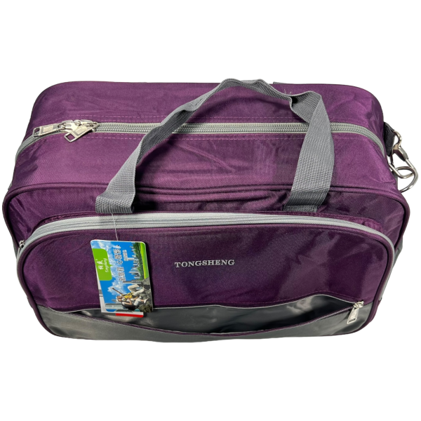 Дорожная сумка на три отделения, 36 л, фиолетовая Дорожная сумка на три отделения, 36 л, фиолетовая