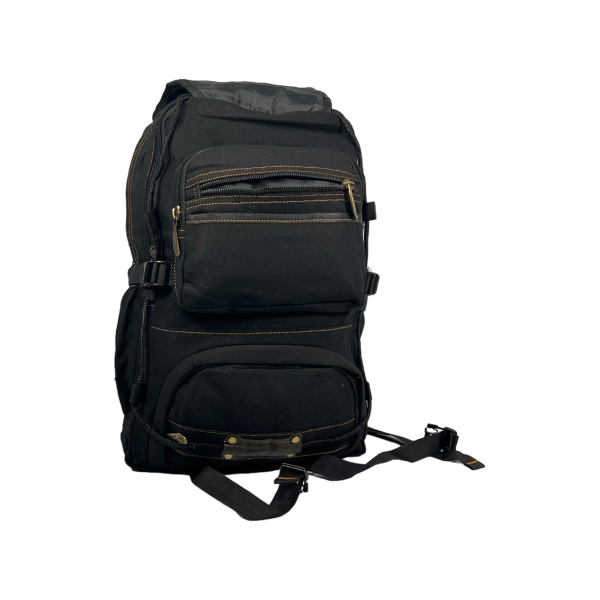 Міський рюкзак, брезентовий, колір чорний, 25 л
