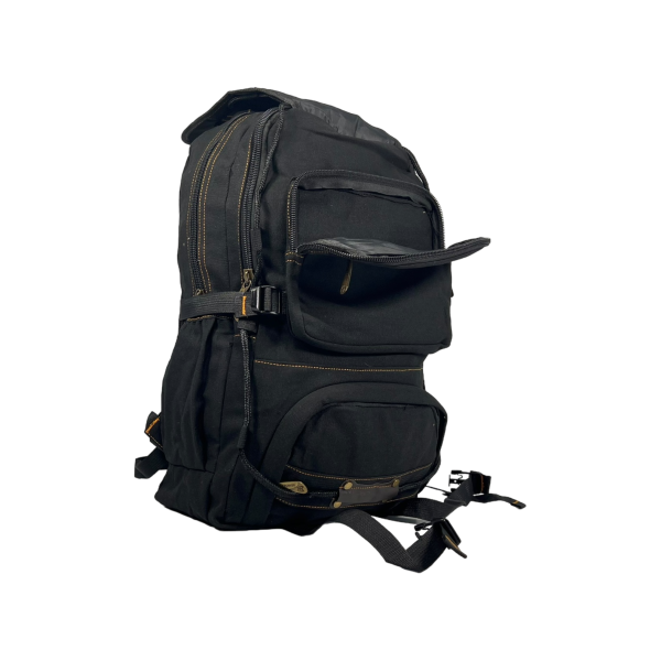 Міський рюкзак, брезентовий, колір чорний, 25 л