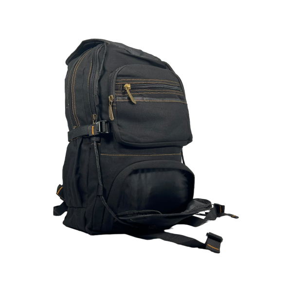 Міський рюкзак, брезентовий, колір чорний, 25 л