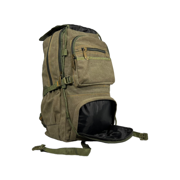 Брезентовий міський рюкзак, кольору хакі, на 25 л Брезентовий міський рюкзак, кольору хакі, на 25 л