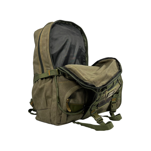 Брезентовий міський рюкзак, кольору хакі, на 25 л Брезентовий міський рюкзак, кольору хакі, на 25 л