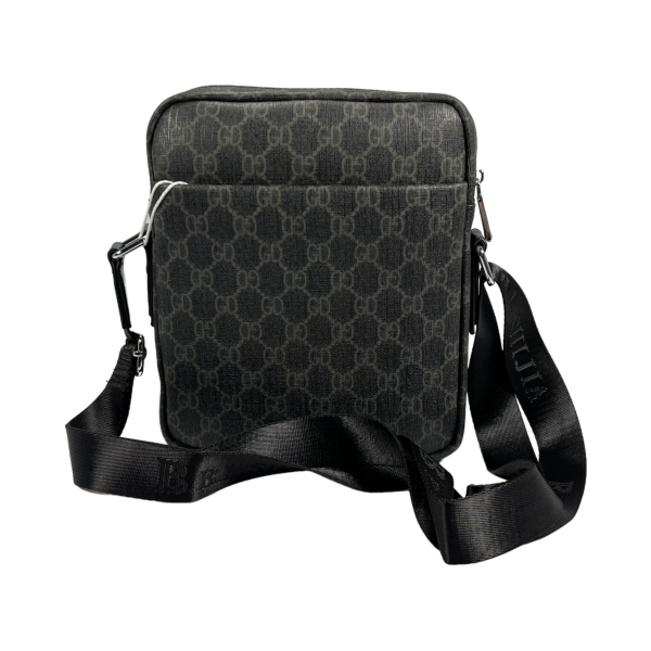 Стильная мужская сумка через плечо на четыре отделения, серая Стильная мужская сумка через плечо на четыре отделения, серая