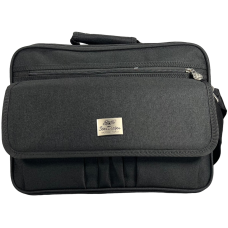 Сумка через плечо на 6 отделений, стильная, элегантная, 18 л, черная