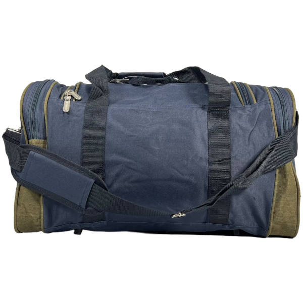 Дорожня сумка на шість відділеннь, 40 л, синя з зеленим