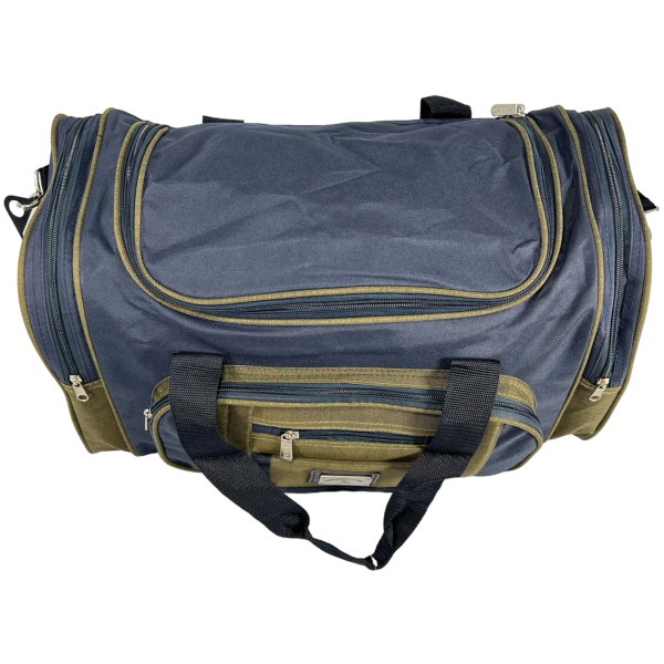 Дорожня сумка на шість відділеннь, 40 л, синя з зеленим
