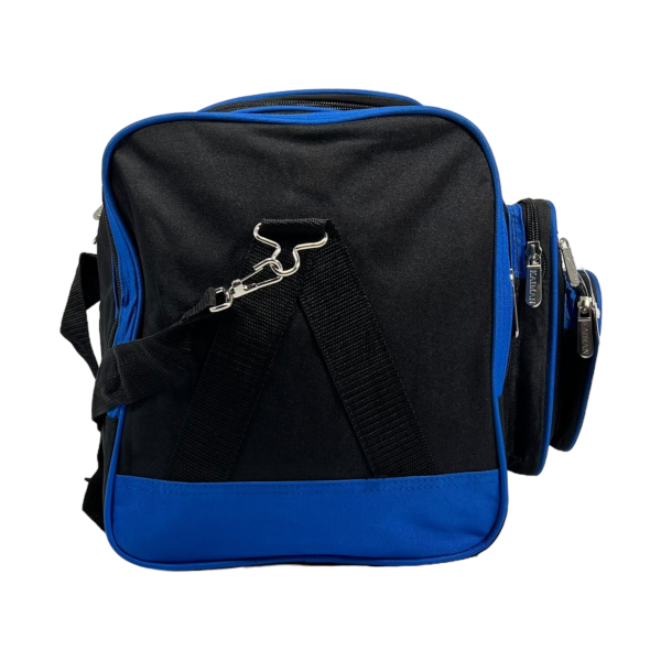 Дорожная сумка на шесть отделений, 45 л, черная с синим Дорожная сумка на шесть отделений, 45 л, черная с синим