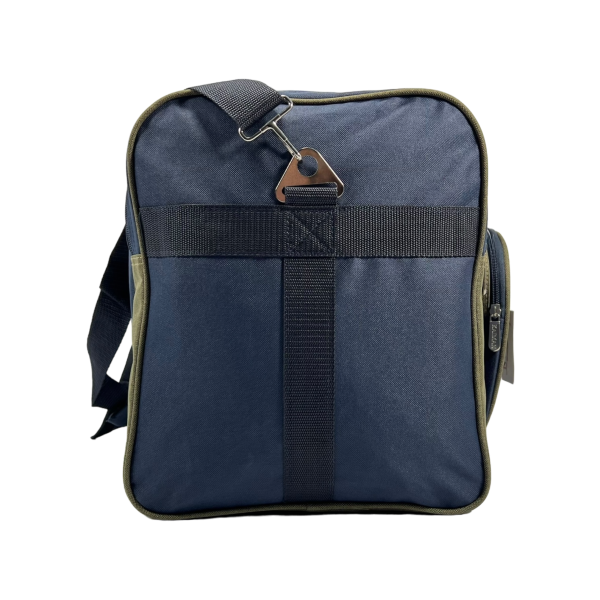 Дорожная сумка на шесть отделений, 65 л, синяя с зеленым