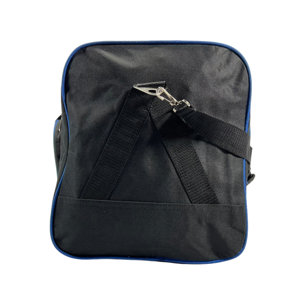Дорожная сумка на пять отделений, 85 л, черная с синим