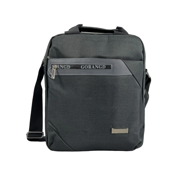 Сумка через плечо на четыре отделения, специальный карман для планшета, черная