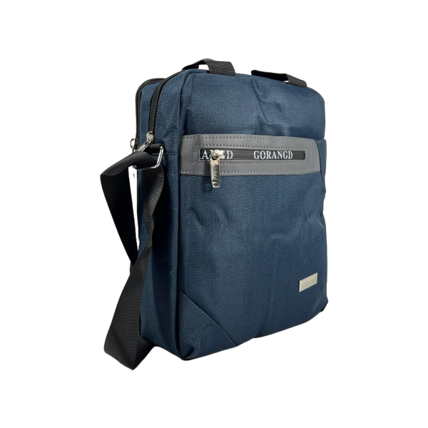 Комфортная сумка через плечо, ручки для переноса, 4 отделения, синяя Комфортная сумка через плечо, ручки для переноса, 4 отделения, синяя