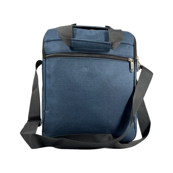 Комфортная сумка через плечо, ручки для переноса, 4 отделения, синяя Комфортная сумка через плечо, ручки для переноса, 4 отделения, синяя