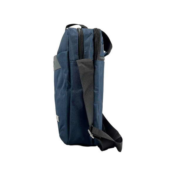 Комфортная сумка через плечо, ручки для переноса, 4 отделения, синяя Комфортная сумка через плечо, ручки для переноса, 4 отделения, синяя