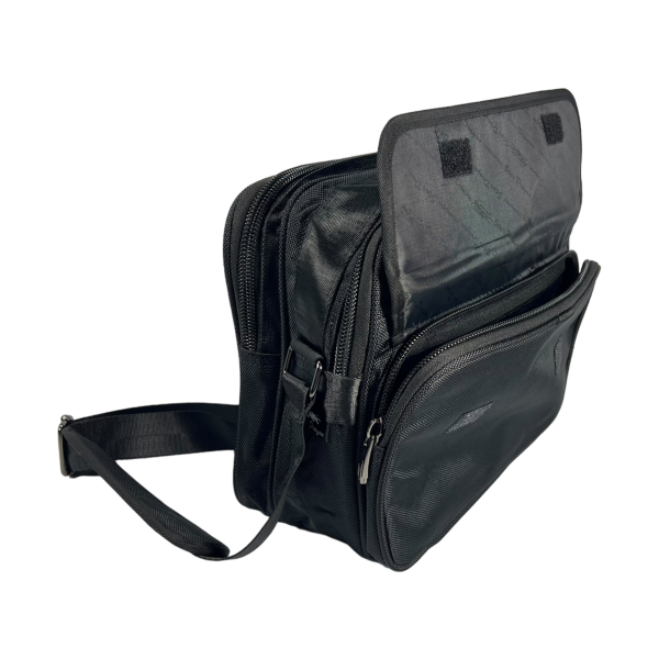 Сумка через плечо на четыре отделения, 17 л, дополнительные ручки для переноса, черная Сумка через плечо на четыре отделения, 17 л, дополнительные ручки для переноса, черная