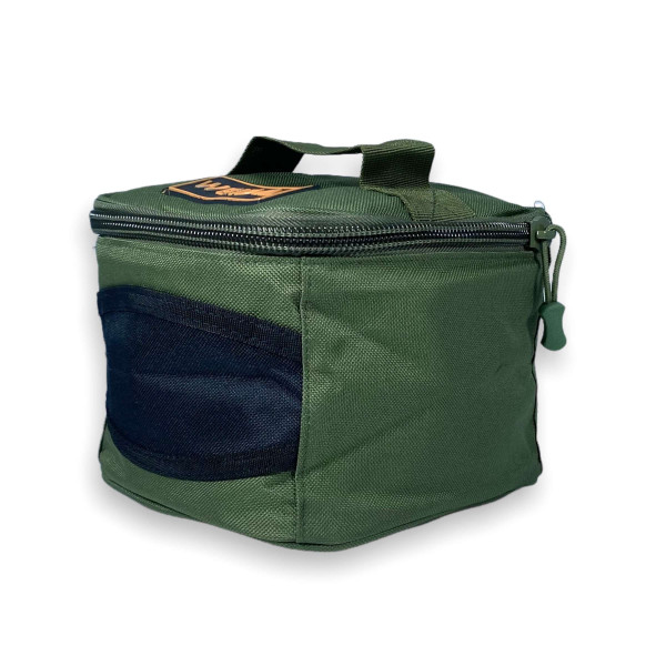 Сумка для катушек WEIDA, 21086, одно отделение, размер: 19*19*15 см, зеленая Сумка для катушек WEIDA, 21086, одно отделение, размер: 19*19*15 см, зеленая