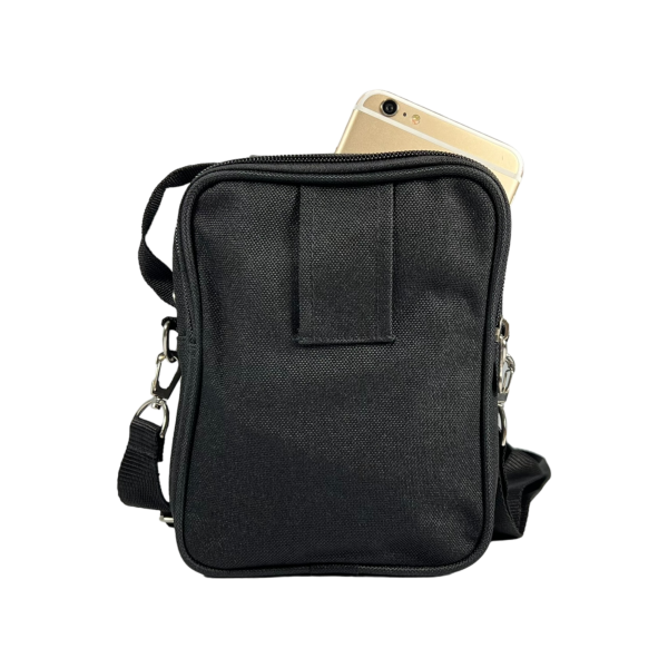 Функцональна сумка через плече на п'ять відділень, фронтальні кишені, 2 л, чорна Функцональна сумка через плече на п'ять відділень, фронтальні кишені, 2 л, чорна