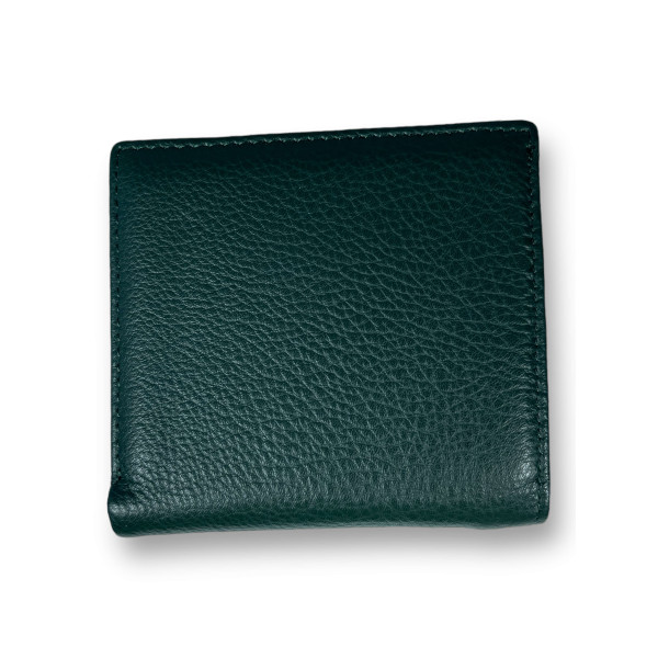 Жіночий гаманець, шкіряний, зелений, 3 відділення для купюр Жіночий гаманець, шкіряний, зелений, 3 відділення для купюр