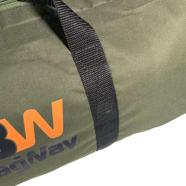 Сумка дорожная баул BagWay 105л одно отделение крепкие ручки размер: 90*38*30 см зеленая