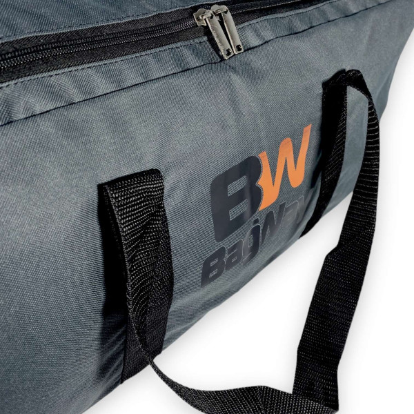 Сумка дорожная баул BagWay 55л одно отделение крепкие ручки размер: 70*30*25 см серая