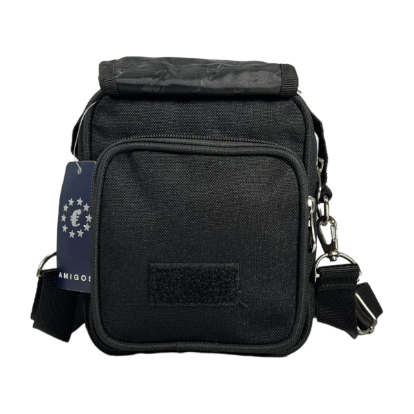 Компактная сумка через плечо на четыре отделения классического черного цвета Компактная сумка через плечо на четыре отделения классического черного цвета