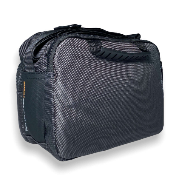 Сумка через плечо, мужская, три отдела, ручка, серая Сумка через плечо, мужская, три отдела, ручка, серая