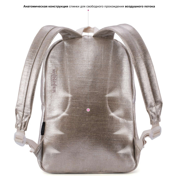 Городской рюкзак для девочки на два отделения, 15 л серый Городской рюкзак для девочки на два отделения, 15 л серый