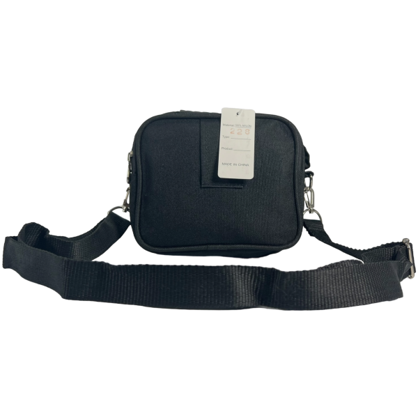 Компактная брезентовая сумка через плечо на четыре отделения, черная Компактная брезентовая сумка через плечо на четыре отделения, черная