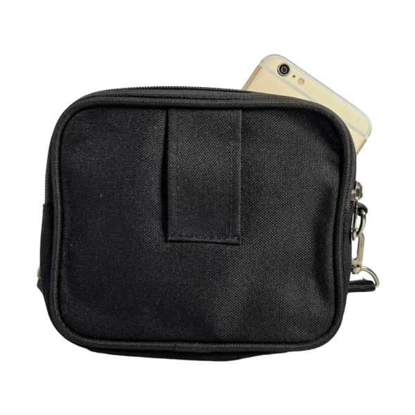 Компактная брезентовая сумка через плечо на четыре отделения, черная Компактная брезентовая сумка через плечо на четыре отделения, черная