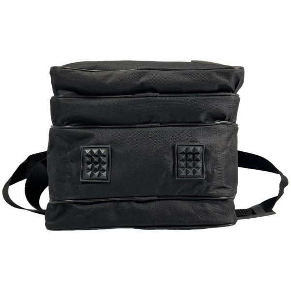 Практичная сумка через плечо на пять отделений, застежка на молнии, ручки для переноски, черная Практичная сумка через плечо на пять отделений, застежка на молнии, ручки для переноски, черная