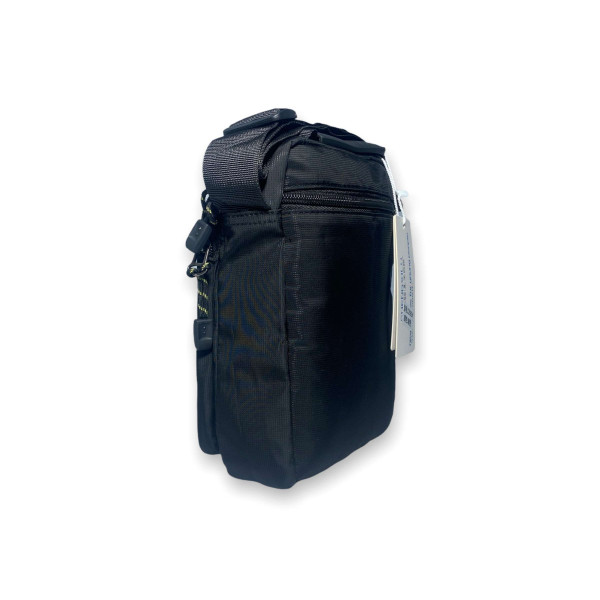 Мужская сумка на одно отделение кармана, черная