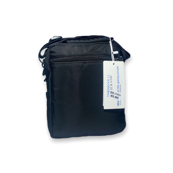 Мужская сумка на одно отделение кармана, черная