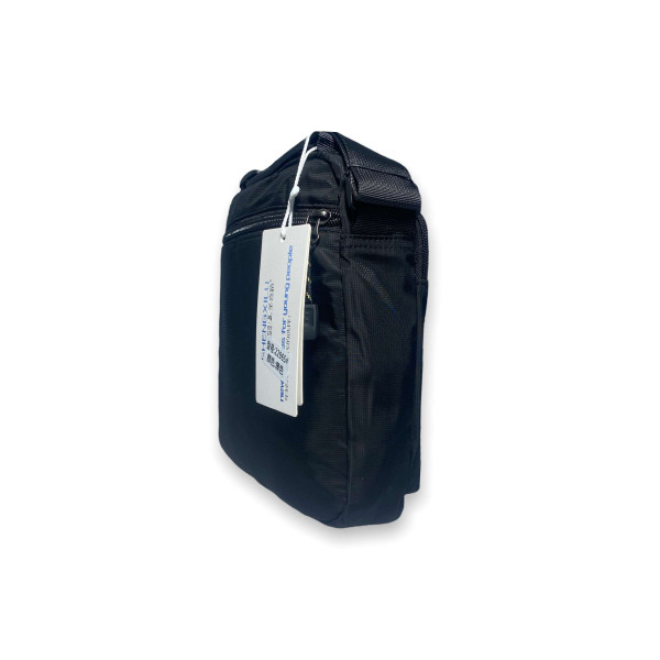 Мужская сумка на одно отделение кармана, черная