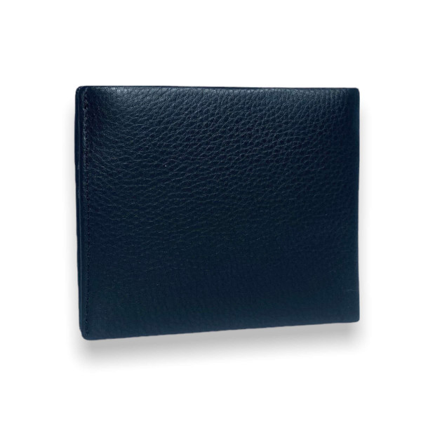 Компактний чоловічий гаманець Cardinal із натуральноі шкіри, чорний