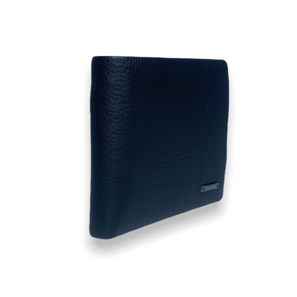 Компактний чоловічий гаманець Cardinal із натуральноі шкіри, чорний