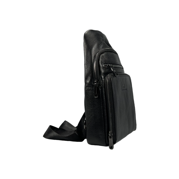 Сумка-слинг на три отделения, черного цвета, 4 л Сумка-слинг на три отделения, черного цвета, 4 л