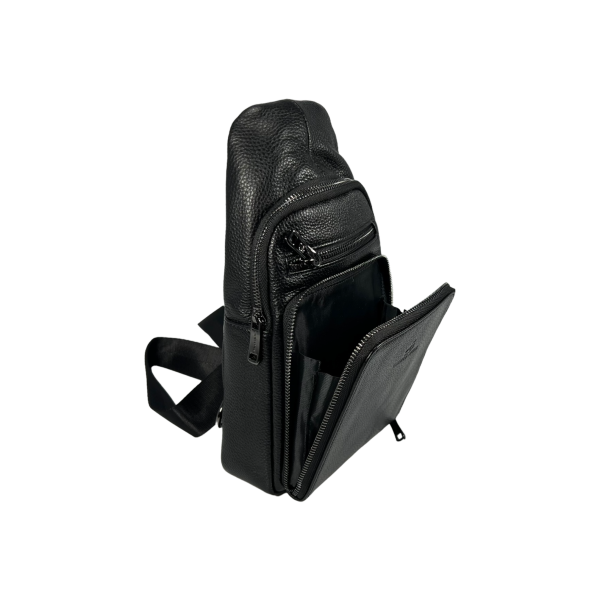 Сумка-слинг на три отделения, черного цвета, 4 л Сумка-слинг на три отделения, черного цвета, 4 л