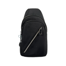 Сумка-слинг на три отделения, видонепроницаемая ткань, черная