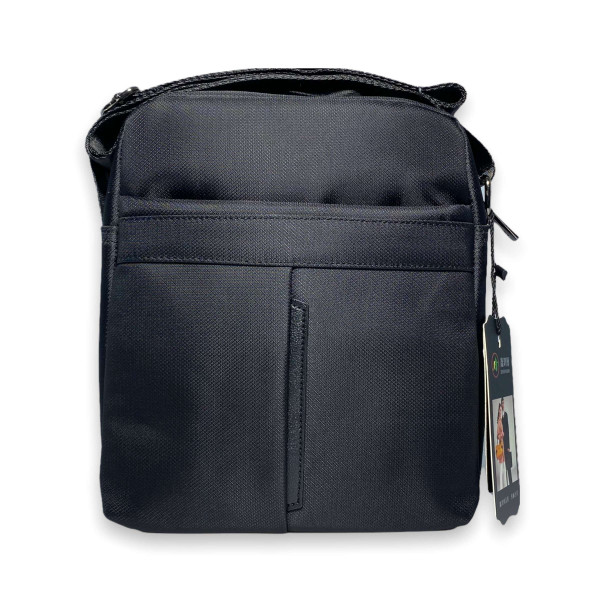 Наплечная мужская сумка 232 одно отделение, внутренние карманы ремень ручка размеры: 25*20*7см черная