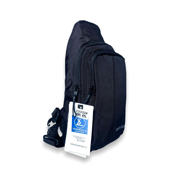 Сумка через плече чоловіча, з тканини 23332 два внутрішня кишеня розмір: 30*17*8см чорна Сумка через плече чоловіча, з тканини 23332 два внутрішня кишеня розмір: 30*17*8см чорна